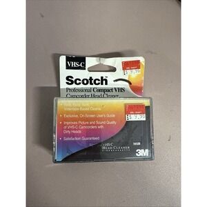 VTG Scotch VHS-C Camcorder Head Cleaner Sealed 3M Professional Compact Wal-Mart